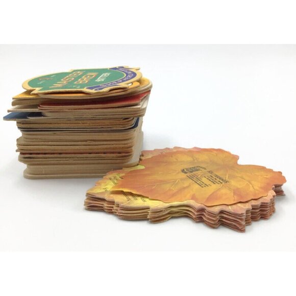 56 Beer Coaster Lot Vtg Cardboard European German Bier Pub Bar Brewery Man Cave - Picture 14 of 14